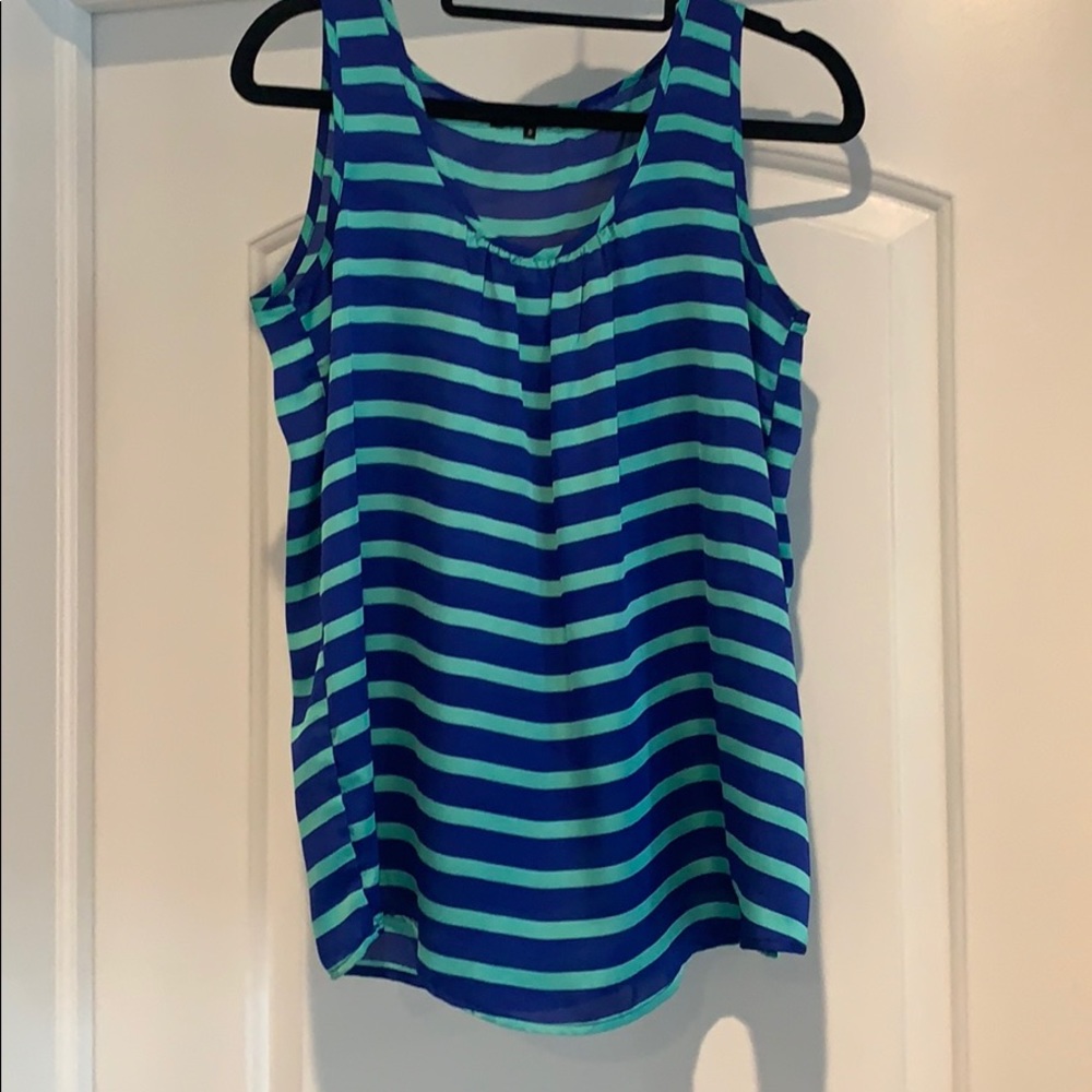 Flowy striped top